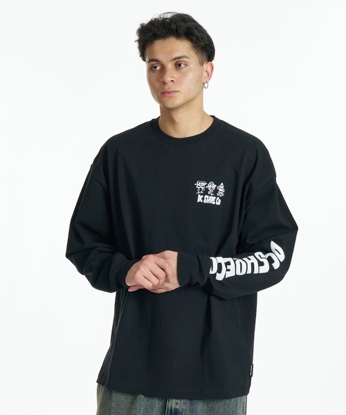 DC SHOES(ディーシーシューズ)の「DC SHOES メンズ 26 MISCHIEF CREW LS ロンT 【2026年秋冬モデル】/バックプリント長袖ロンT(Tシャツ/カットソー・メンズ・ホワイト/ブラック/ブラック系その他・MEDIUM/LARGE/X-LARGE)」の7枚目の写真