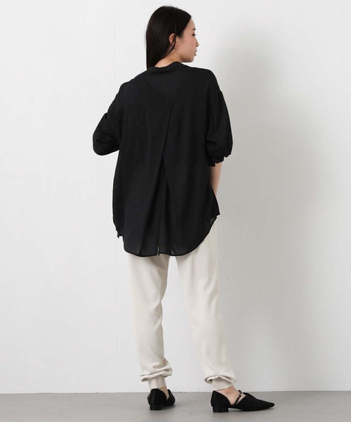 Gready Brilliant(グレディブリリアン)の「UV加工バックスリットシャツ(シャツ/ブラウス・レディース・ブラック/アイボリー/ボルドー・38)」の21枚目の写真