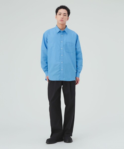 BEAMS HEART(ビームスハート)の「トリコット 1タック ワイド テーパード パンツ(チノパンツ・メンズ・ブラック/ベージュ・LARGE/MEDIUM/SMALL)」の3枚目の写真