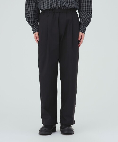 BEAMS HEART(ビームスハート)の「トリコット 1タック ワイド テーパード パンツ(チノパンツ・メンズ・ブラック/ベージュ・LARGE/MEDIUM/SMALL)」の7枚目の写真