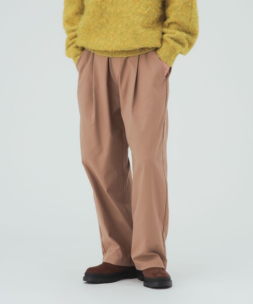 BEAMS HEART(ビームスハート)の「トリコット 1タック ワイド テーパード パンツ(チノパンツ・メンズ・ブラック/ベージュ・LARGE/MEDIUM/SMALL)」の19枚目の写真