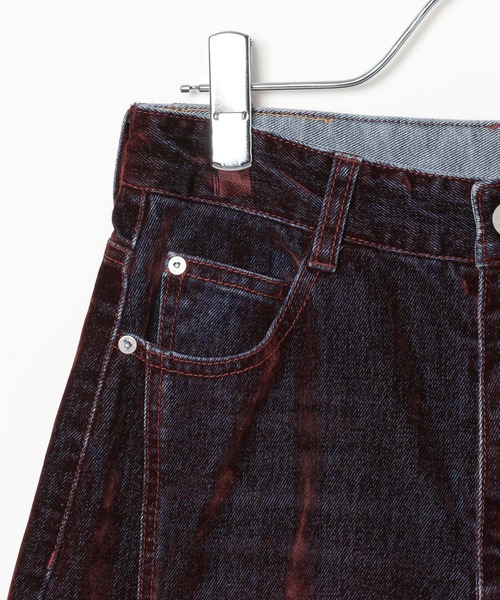 PAGEBOY(ページボーイ)の「フロッキーコクーンデニム【セットアップ対応】(デニムパンツ・レディース・レッド・SMALL/MEDIUM)」の19枚目の写真