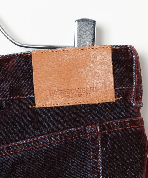 PAGEBOY(ページボーイ)の「フロッキーコクーンデニム【セットアップ対応】(デニムパンツ・レディース・レッド・SMALL/MEDIUM)」の20枚目の写真