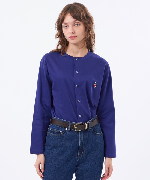 MACKINTOSH PHILOSOPHY(マッキントッシュ フィロソフィー)の「バッキンガムベア ポンチカーディガン(カーディガン/ボレロ・レディース・パープル系その他6/ライトブルー/ダークネイビー・38)」の1枚目の写真