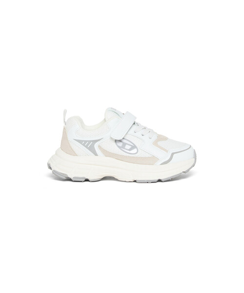 DIESEL(ディーゼル)の「キッズ ローカットスニーカー S-RUNVINR-VEL(スニーカー・キッズ・ホワイト・34/31/33/29)」の1枚目の写真