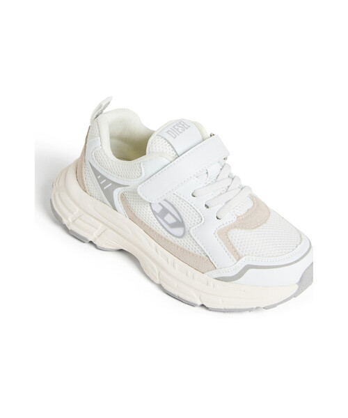 DIESEL(ディーゼル)の「キッズ ローカットスニーカー S-RUNVINR-VEL(スニーカー・キッズ・ホワイト・34/31/33/29)」の4枚目の写真