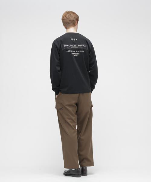 AVIREX（アヴィレックス）の「L/S T-SHIRT "NAVY STENCIL" / 長袖Tシャツ ”ネイビー ステンシル” / AVIREX / アヴィレックス（Tシャツ/カットソー・メンズ・その他5/ブラック/ホワイト・M/2XL/XL/L）」の20枚目の写真