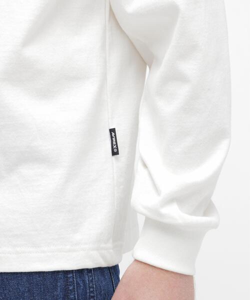 AVIREX（アヴィレックス）の「L/S T-SHIRT "NAVY STENCIL" / 長袖Tシャツ ”ネイビー ステンシル” / AVIREX / アヴィレックス（Tシャツ/カットソー・メンズ・その他5/ブラック/ホワイト・M/2XL/XL/L）」の10枚目の写真