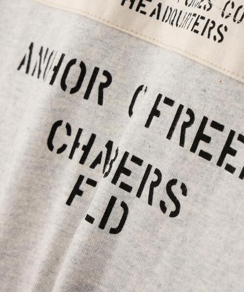 AVIREX（アヴィレックス）の「L/S T-SHIRT "NAVY STENCIL" / 長袖Tシャツ ”ネイビー ステンシル” / AVIREX / アヴィレックス（Tシャツ/カットソー・メンズ・その他5/ブラック/ホワイト・M/2XL/XL/L）」の18枚目の写真