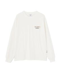 L/S T-SHIRT "NAVY STENCIL" / 長袖Tシャツ ”ネイビー ステンシル” / AVIREX / アヴィレックス