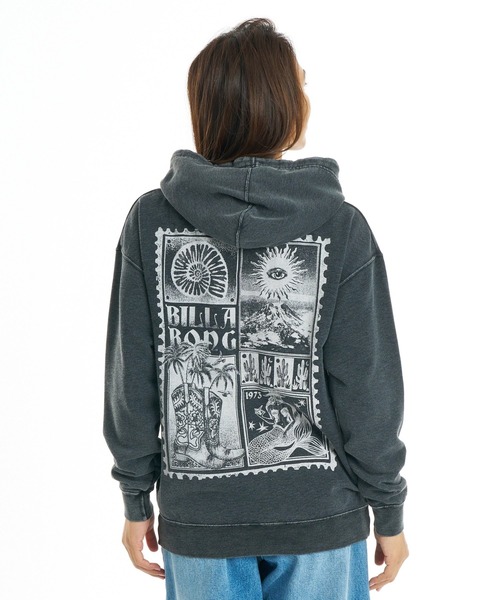 BILLABONG(ビラボン)の「BILLABONG ウィメンズ ACROSS SKIES ZIP HOODIE パーカー 【2026年秋冬モデル】/ビラボンブリーチ加工ジップアップフーディー(パーカー・レディース・パープル系その他/アイボリー/ブラック・MEDIUM)」の16枚目の写真