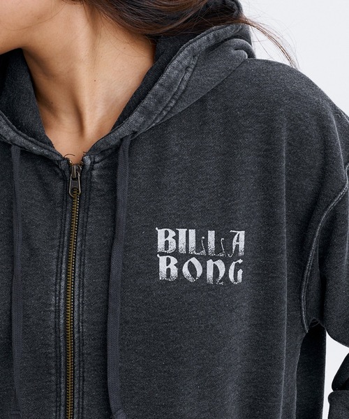 BILLABONG(ビラボン)の「BILLABONG ウィメンズ ACROSS SKIES ZIP HOODIE パーカー 【2026年秋冬モデル】/ビラボンブリーチ加工ジップアップフーディー(パーカー・レディース・パープル系その他/アイボリー/ブラック・MEDIUM)」の4枚目の写真