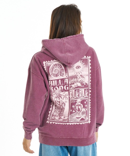 BILLABONG(ビラボン)の「BILLABONG ウィメンズ ACROSS SKIES ZIP HOODIE パーカー 【2026年秋冬モデル】/ビラボンブリーチ加工ジップアップフーディー(パーカー・レディース・パープル系その他/アイボリー/ブラック・MEDIUM)」の10枚目の写真