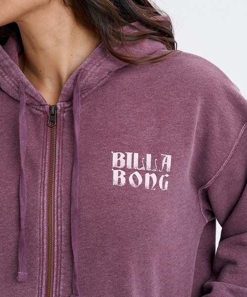 BILLABONG(ビラボン)の「BILLABONG ウィメンズ ACROSS SKIES ZIP HOODIE パーカー 【2026年秋冬モデル】/ビラボンブリーチ加工ジップアップフーディー(パーカー・レディース・パープル系その他/アイボリー/ブラック・MEDIUM)」の11枚目の写真
