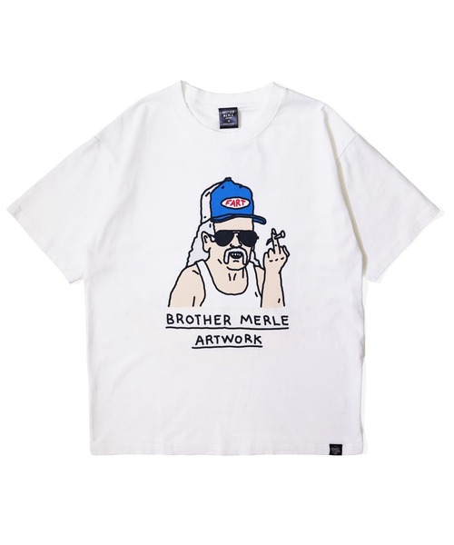 RIVER SIDE CULTURE(リバーサイドカルチャー)の「RSC×BROTHER MERLE / FUNKY オジサン F〇CK T-SHIRT(M4)(Tシャツ/カットソー・メンズ・ブルー/ホワイト/チャコールグレー・LARGE/MEDIUM/X-LARGE)」の2枚目の写真