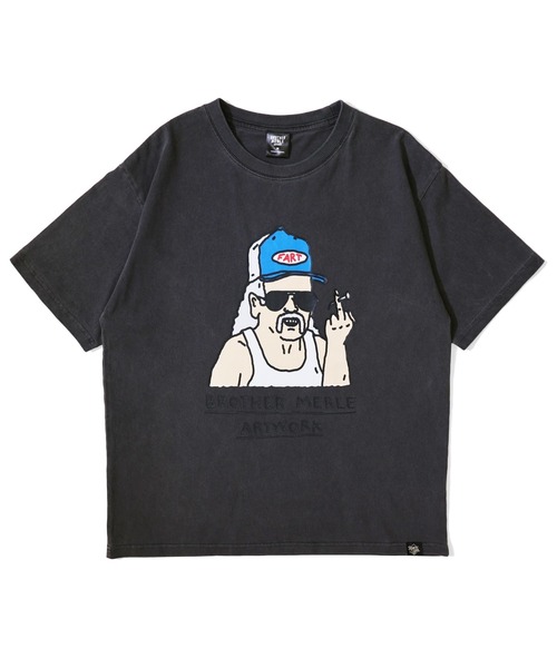 RIVER SIDE CULTURE(リバーサイドカルチャー)の「RSC×BROTHER MERLE / FUNKY オジサン F〇CK T-SHIRT(M4)(Tシャツ/カットソー・メンズ・ブルー/ホワイト/チャコールグレー・LARGE/MEDIUM/X-LARGE)」の1枚目の写真