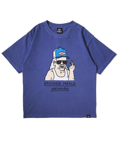 RIVER SIDE CULTURE(リバーサイドカルチャー)の「RSC×BROTHER MERLE / FUNKY オジサン F〇CK T-SHIRT(M4)(Tシャツ/カットソー・メンズ・ブルー/ホワイト/チャコールグレー・LARGE/MEDIUM/X-LARGE)」の3枚目の写真