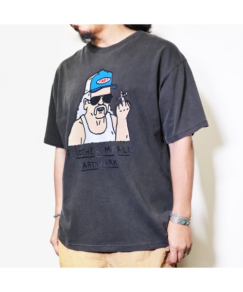 RIVER SIDE CULTURE(リバーサイドカルチャー)の「RSC×BROTHER MERLE / FUNKY オジサン F〇CK T-SHIRT(M4)(Tシャツ/カットソー・メンズ・ブルー/ホワイト/チャコールグレー・LARGE/MEDIUM/X-LARGE)」の7枚目の写真