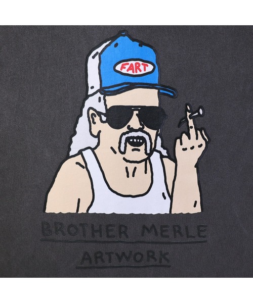 RIVER SIDE CULTURE(リバーサイドカルチャー)の「RSC×BROTHER MERLE / FUNKY オジサン F〇CK T-SHIRT(M4)(Tシャツ/カットソー・メンズ・ブルー/ホワイト/チャコールグレー・LARGE/MEDIUM/X-LARGE)」の9枚目の写真