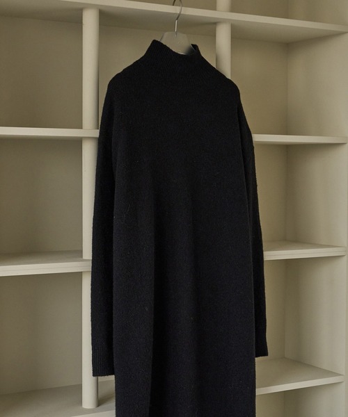 anuke(アンヌーク)の「Cocoon Knit Onepiece(ワンピース・レディース・ブラック/ブラウン・36inch/38inch)」の6枚目の写真