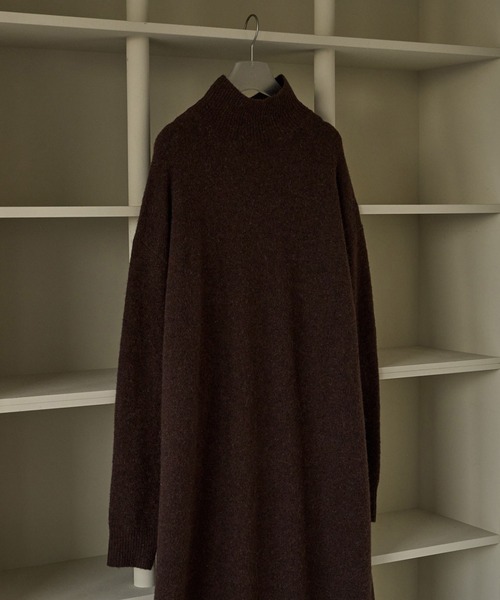 anuke(アンヌーク)の「Cocoon Knit Onepiece(ワンピース・レディース・ブラック/ブラウン・36inch/38inch)」の7枚目の写真