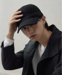 kuros'（クロス）の「ニット ウールカシミヤ ジョッキーキャップ C.C.（キャップ）」