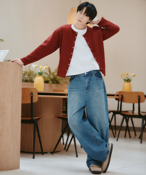 GCLIP(ジクリップ)の「ヴィンテージウォッシュ SUPER バルーンワイドデニムパンツ 2Color(デニムパンツ・メンズ・ブラック/ブルー・32/28/38/36/34/30)」の14枚目の写真