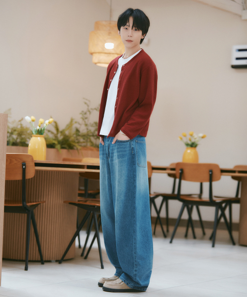 GCLIP(ジクリップ)の「ヴィンテージウォッシュ SUPER バルーンワイドデニムパンツ 2Color(デニムパンツ・メンズ・ブラック/ブルー・32/28/38/36/34/30)」の15枚目の写真