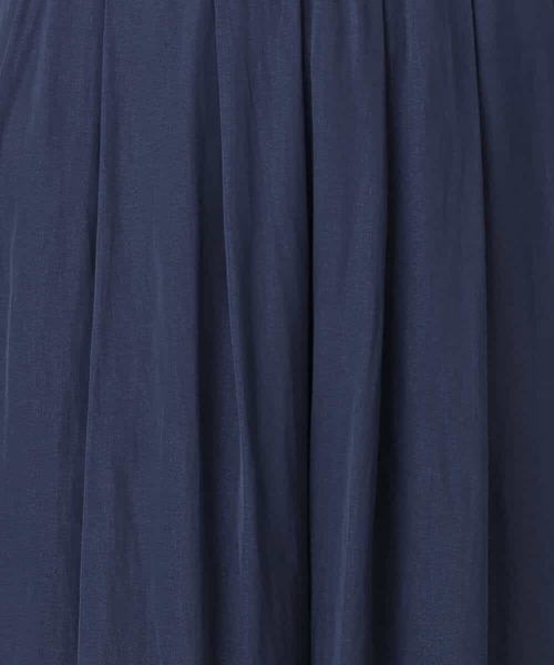 MK MICHEL KLEIN（エムケーミッシェルクラン）の「[洗える]起毛サテンワイドパンツ（スラックス・レディース・マスタード/ネイビー/ダークグレー・38）」の8枚目の写真