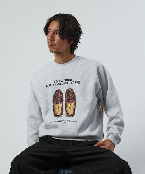 FFEIN(フェイン)の「【FFEIN(フェイン)】ヘビーウエイトアートグラフィックアソートロゴスウェット / スウェット トレーナー クルーネック 裏起毛 グラフィック プリント ロゴ ユニセックス(スウェット・メンズ・グレー/アッシュグレー/ダークネイビー/その他2・MEDIUM/SMALL/LARGE)」の7枚目の写真