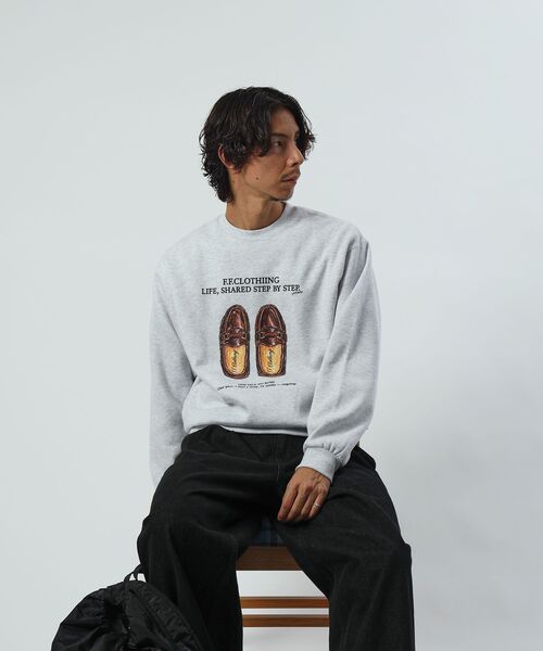 FFEIN(フェイン)の「【FFEIN(フェイン)】ヘビーウエイトアートグラフィックアソートロゴスウェット / スウェット トレーナー クルーネック 裏起毛 グラフィック プリント ロゴ ユニセックス(スウェット・メンズ・グレー/アッシュグレー/ダークネイビー/その他2・MEDIUM/SMALL/LARGE)」の8枚目の写真
