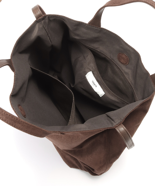 OSKR(オーエスケーアール)の「OSKR / オーエスケーアール 別注 2WAY MEDIUM TOTE BAG(トートバッグ・メンズ・ブラウン/ブラック・FREE)」の7枚目の写真