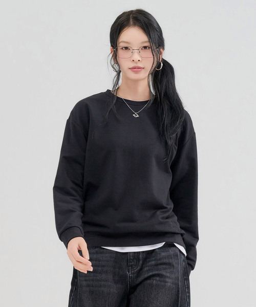 CHASECULT(チェイスカルト)の「レディース エッセンシャル デイリー スウェット Tシャツ-FFRG5171C03(スウェット・レディース・ブラック・90/85)」の1枚目の写真