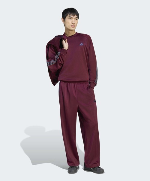adidas(アディダス)の「スタジアム トリコット ルーズフィット ストレート レッグ パンツ / アディダス adidas(その他パンツ・メンズ・レッド・LARGE/MEDIUM/X-LARGE/XX-LARGE/3XL/SMALL)」の5枚目の写真