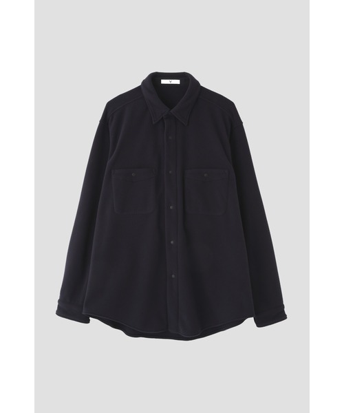 Y(ワイ)の「Y / RECYCLE POLYESTER FLEECE SH(シャツ/ブラウス・メンズ・ホワイト/ネイビー・MEDIUM/SMALL/LARGE)」の8枚目の写真