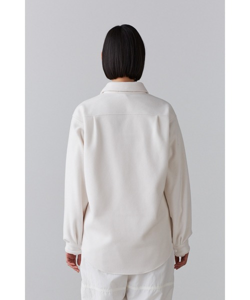 Y(ワイ)の「Y / RECYCLE POLYESTER FLEECE SH(シャツ/ブラウス・メンズ・ホワイト/ネイビー・MEDIUM/SMALL/LARGE)」の12枚目の写真