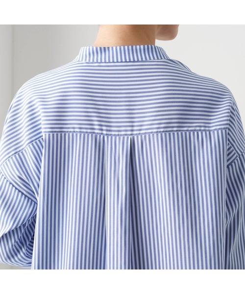 StyleNote(スタイルノート)の「シワになりにくいチュニックブラウス(シャツ/ブラウス・レディース・サックスブルー/オフホワイト/ネイビー・M/S/L)」の21枚目の写真