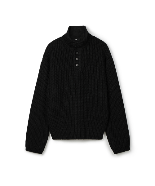 ERA(エラ)の「UNISEX ERA ヘビーゲージ カラーニット - ブラック(ニット/セーター・レディース・その他・FREE)」の10枚目の写真