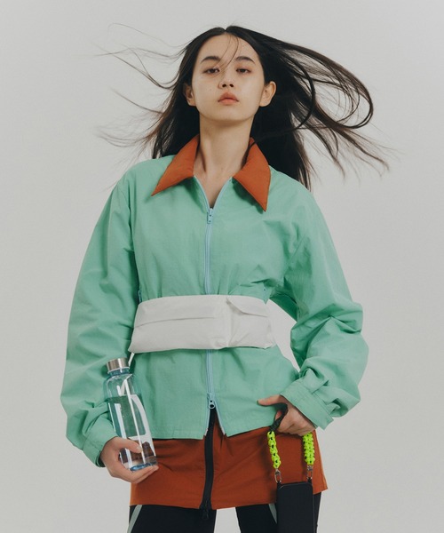 NON TOKYO（ノントーキョー）の「BI COLOR TECH BLOUSON（ブルゾン・レディース・ベージュ/ミント/ネイビー・2/1）」の2枚目の写真
