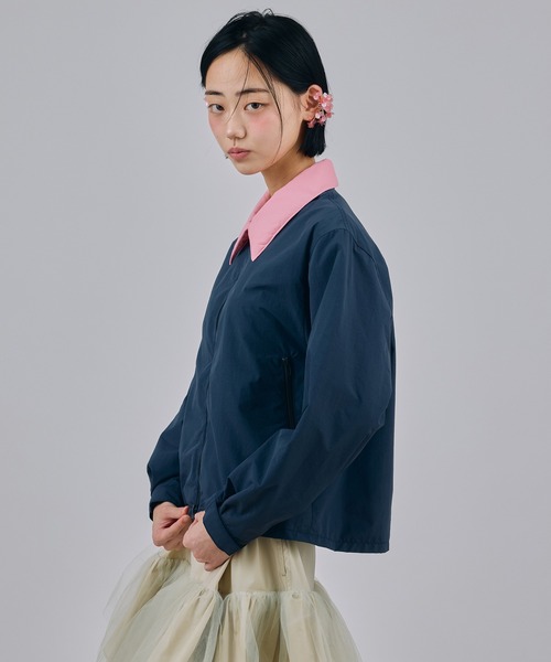NON TOKYO（ノントーキョー）の「BI COLOR TECH BLOUSON（ブルゾン・レディース・ベージュ/ミント/ネイビー・2/1）」の11枚目の写真