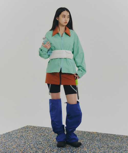 NON TOKYO（ノントーキョー）の「BI COLOR TECH BLOUSON（ブルゾン・レディース・ベージュ/ミント/ネイビー・2/1）」の4枚目の写真