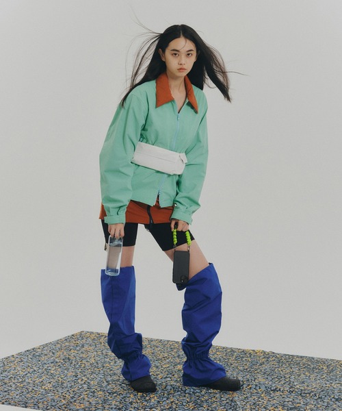 NON TOKYO（ノントーキョー）の「BI COLOR TECH BLOUSON（ブルゾン・レディース・ベージュ/ミント/ネイビー・2/1）」の5枚目の写真
