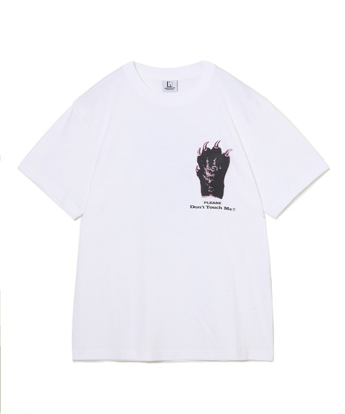 NON TOKYO(ノントーキョー)の「PRINT T-SHIRT(HAND)(Tシャツ/カットソー・レディース・グリーン/ホワイト/パープル・2/1)」の7枚目の写真