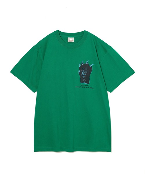 NON TOKYO(ノントーキョー)の「PRINT T-SHIRT(HAND)(Tシャツ/カットソー・レディース・グリーン/ホワイト/パープル・2/1)」の9枚目の写真