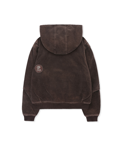 RuNaKi'Hu'(ルナキフ)の「WXJ052 ソレゾレ コーデュロイリバーシブルフードジップアップ (BROWN/BURGUNDY)(パーカー・レディース・その他・1/2)」の6枚目の写真