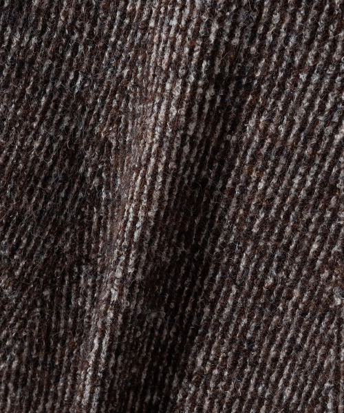 NONBLANK(ノンブランク)の「ツートーン ジップアップ ニット_DARK BROWN(ニット/セーター・メンズ・その他・MEDIUM/LARGE/X-LARGE)」の2枚目の写真