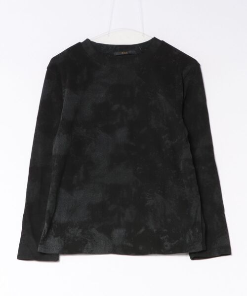 Ritzy(リッツィー)の「タイダイ柄・ロンT(Tシャツ/カットソー・レディース・ブラック/ブラウン・MEDIUM/LARGE)」の9枚目の写真