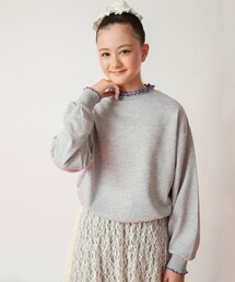BRANSHES（ブランシェス）の「【MELLOW-LY】配色メロウドロスト裏毛トップス（スウェット・キッズ）」