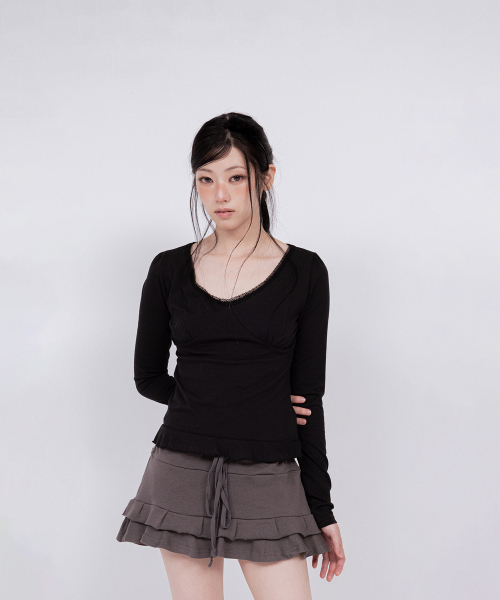 BELLIALEU(ベルリアル)の「BELLA ミニスカート ダークグレー(スカート・レディース・その他・FREE)」の4枚目の写真