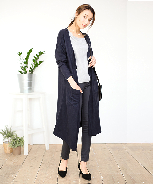 Re:EDIT(リエディ)の「ハイウエストストレッチパギンス(その他パンツ・レディース・チャコールグレー/グレー/ブラック/カーキ/ベージュ/ネイビー/ホワイト・X-SMALL/MEDIUM/X-LARGE/SMALL/LARGE)」の4枚目の写真